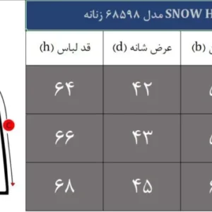 کاپشن پر زنانه دورو اسنوهاک کد 68589